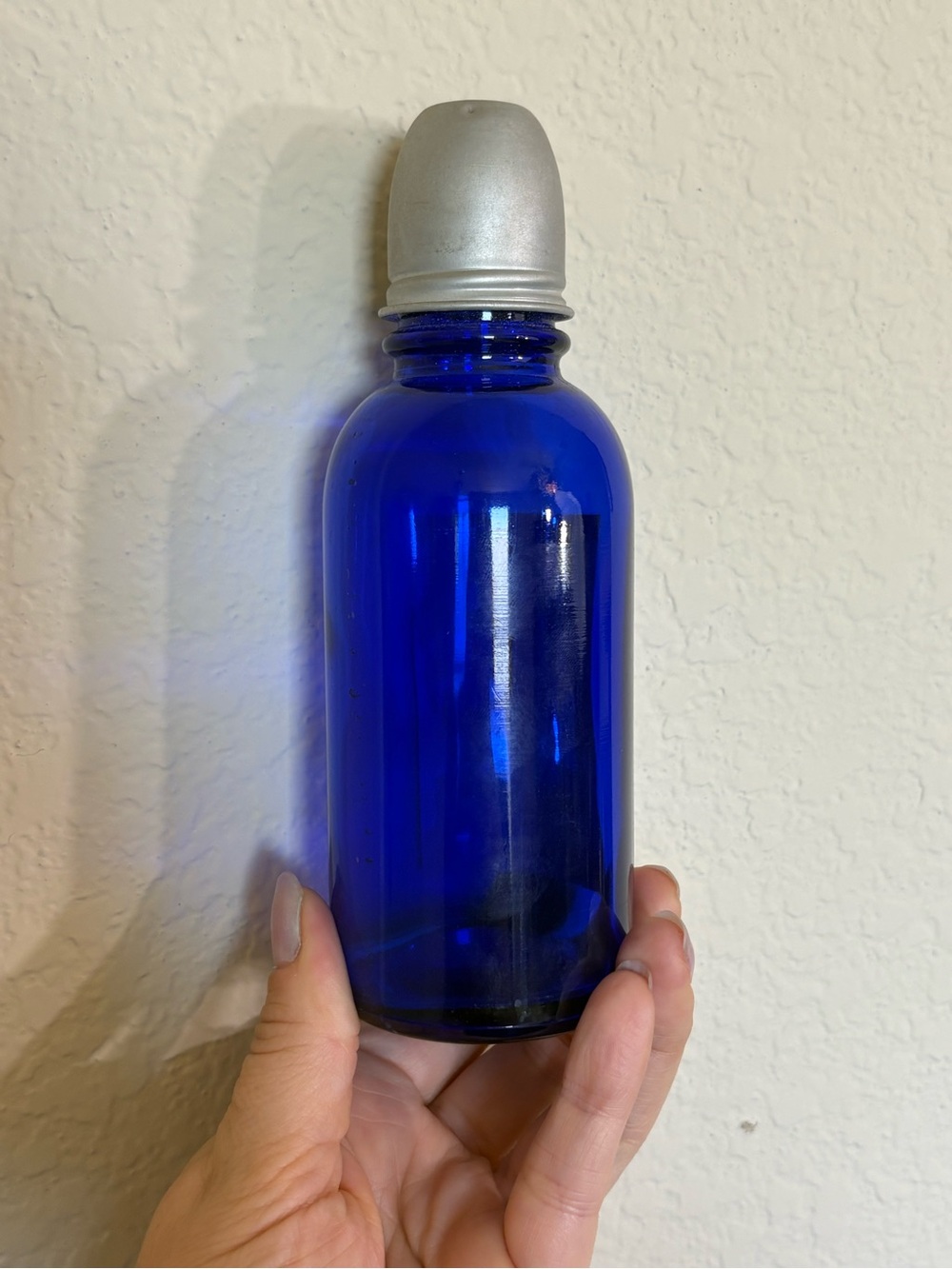 Compound Syrup of White Pine - Cobalt Blue Bottle - Picture 2 of 6